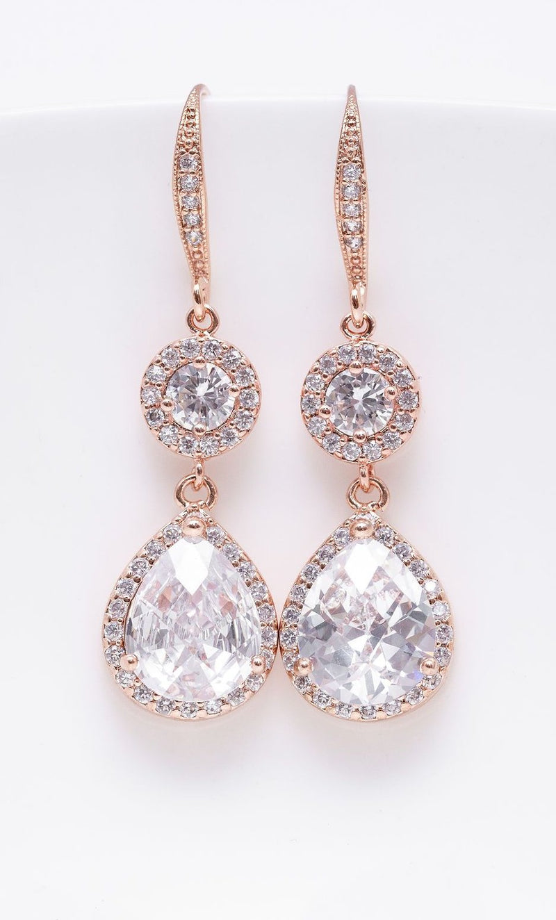 Ohrringe Casablanca rosevergoldet - Catalea - Schlichter Schmuck - Minimalistischer Schmuck - Modeschmuck