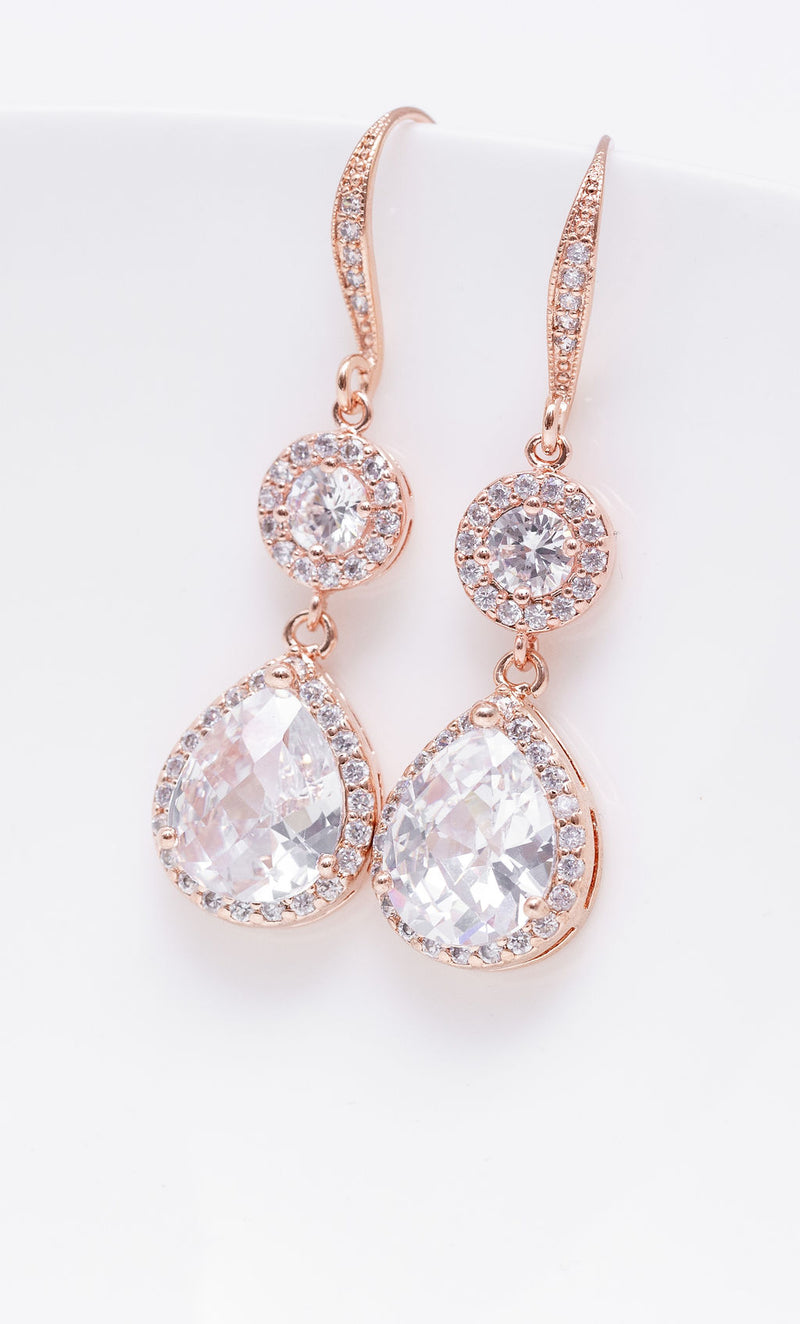 Ohrringe Casablanca rosevergoldet - Catalea - Schlichter Schmuck - Minimalistischer Schmuck - Modeschmuck