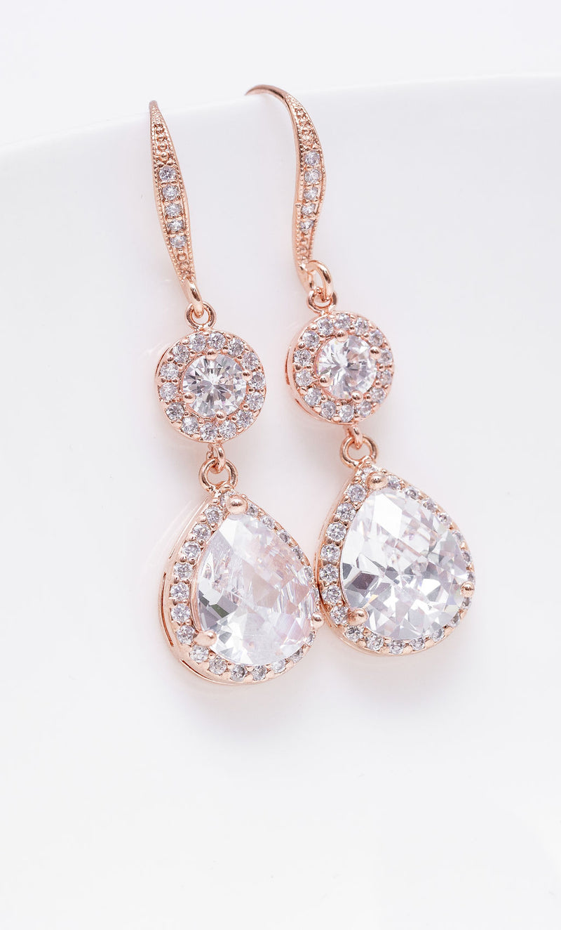 Ohrringe Casablanca rosevergoldet - Catalea - Schlichter Schmuck - Minimalistischer Schmuck - Modeschmuck