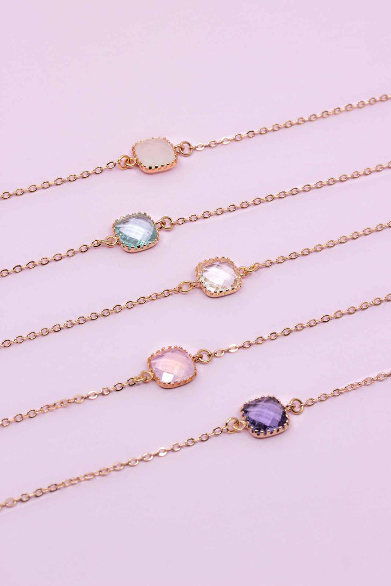 Armband Rosegold Geburtssteine, Catalea, schlichter Schmuck, Minimalistischer Schmuck, personalisierter Schmuck