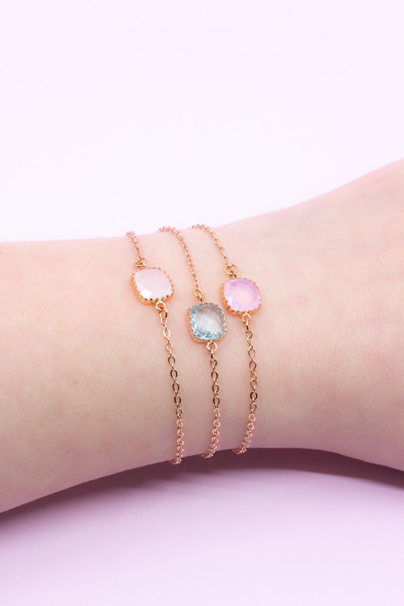 Armband Rosegold Geburtssteine, Catalea, schlichter Schmuck, Minimalistischer Schmuck, personalisierter Schmuck