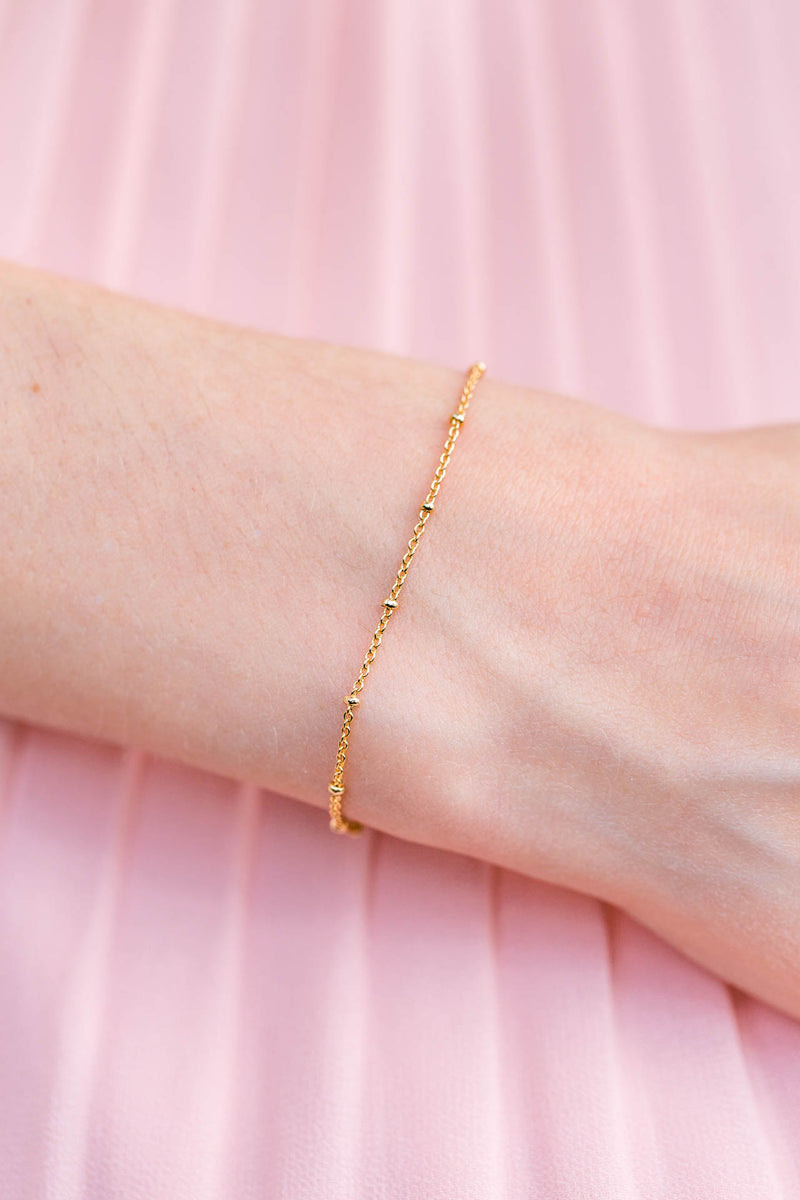 Armband vergoldet Silber Kugeln