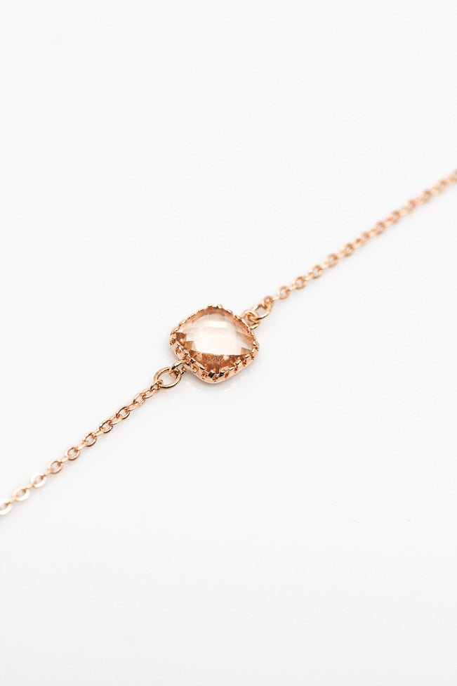 Armband rosevergoldet Pfirsich - Catalea - Schlichter Schmuck - Minimalistischer Schmuck - Modeschmuck
