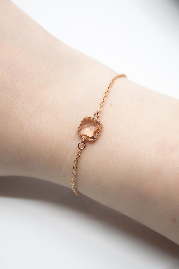 Armband rosevergoldet Pfirsich - Catalea - Schlichter Schmuck - Minimalistischer Schmuck - Modeschmuck