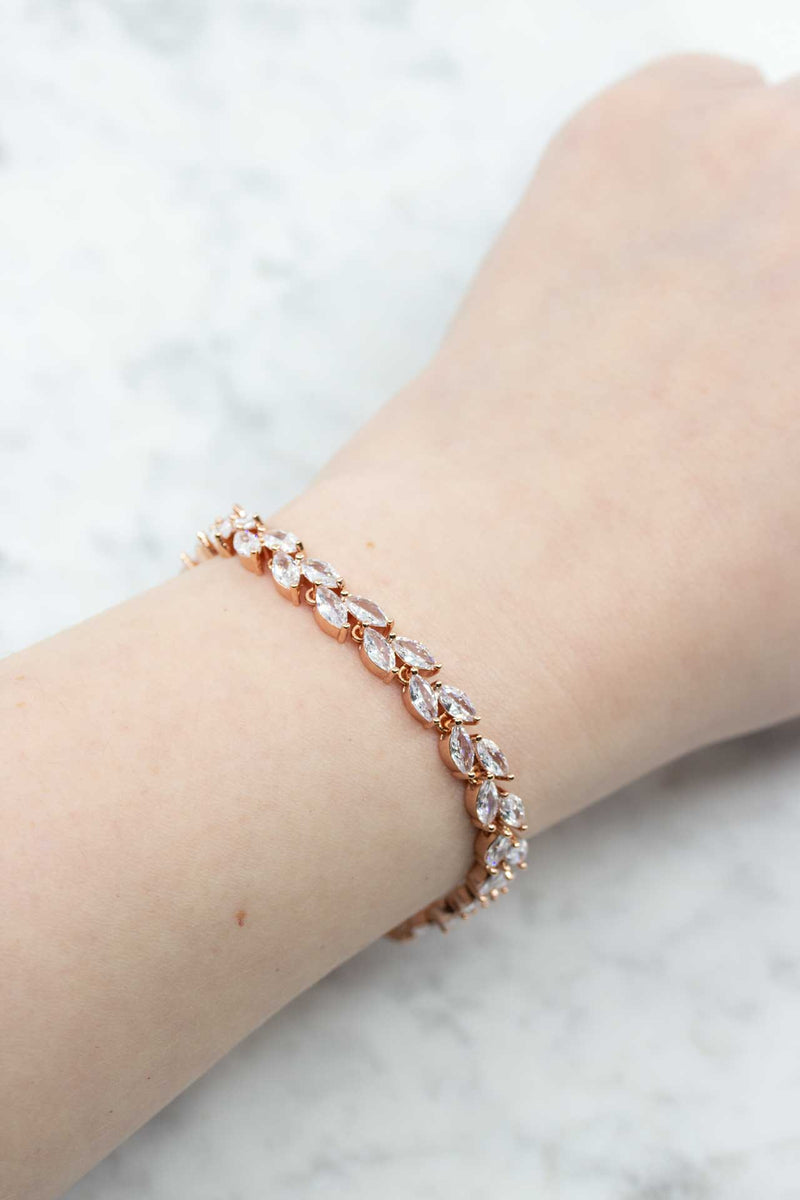 Armband Alexandria rosevergoldet - Catalea - Schlichter Schmuck - Minimalistischer Schmuck - Modeschmuck