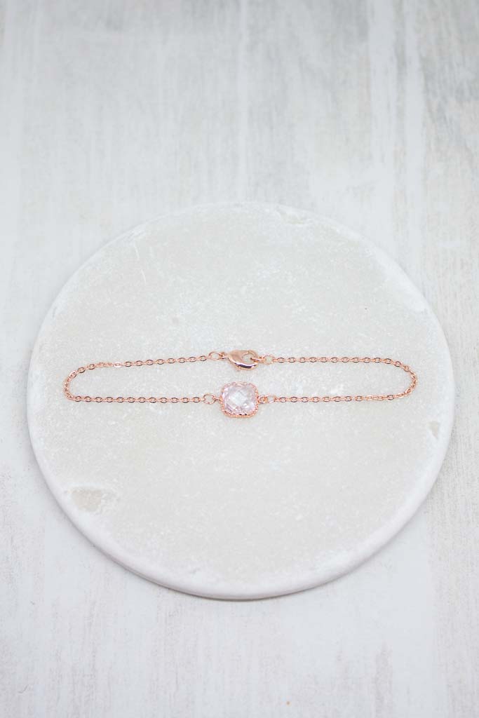 Armband rosevergoldet Kristall - Catalea - Schlichter Schmuck - Minimalistischer Schmuck - Modeschmuck