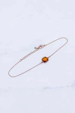 Armband Rosegold Rotbraun