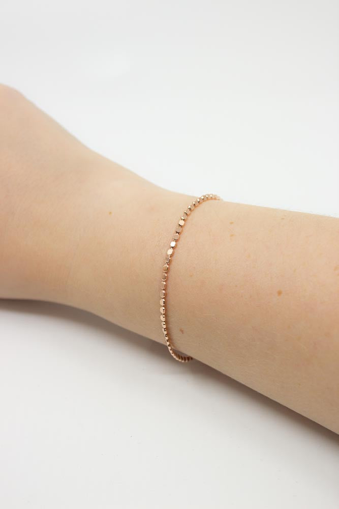Armband rosevergoldet Plättchen - Catalea - Schlichter Schmuck - Minimalistischer Schmuck - Modeschmuck