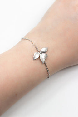 Armband Siena versilbert Blume - Catalea - Schlichter Schmuck - Minimalistischer Schmuck - Modeschmuck