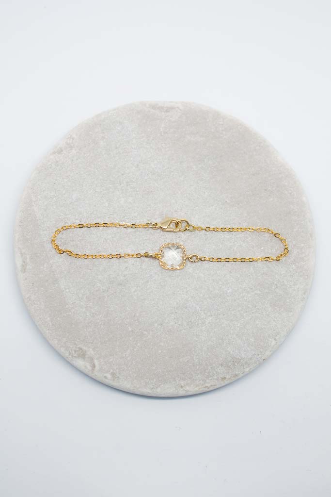 Armband vergoldet Kristall - Catalea - Schlichter Schmuck - Minimalistischer Schmuck - Modeschmuck