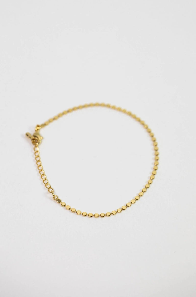 Armband vergoldet Plättchen - Catalea - Schlichter Schmuck - Minimalistischer Schmuck - Modeschmuck