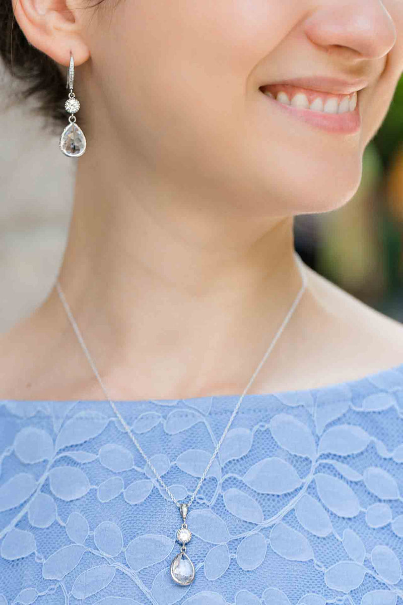 Kette Silber Kristall Bari