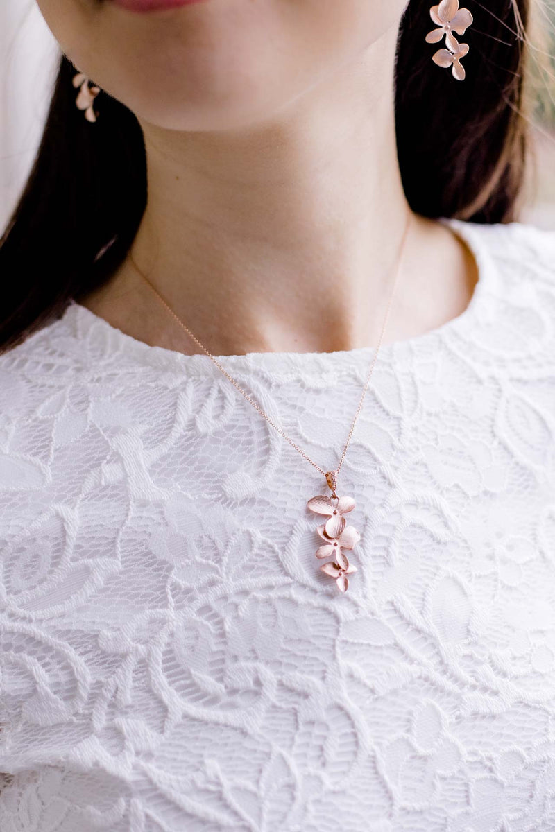 Kette Madeira rosevergoldet Blumen - Catalea - Schlichter Schmuck - Minimalistischer Schmuck - Modeschmuck