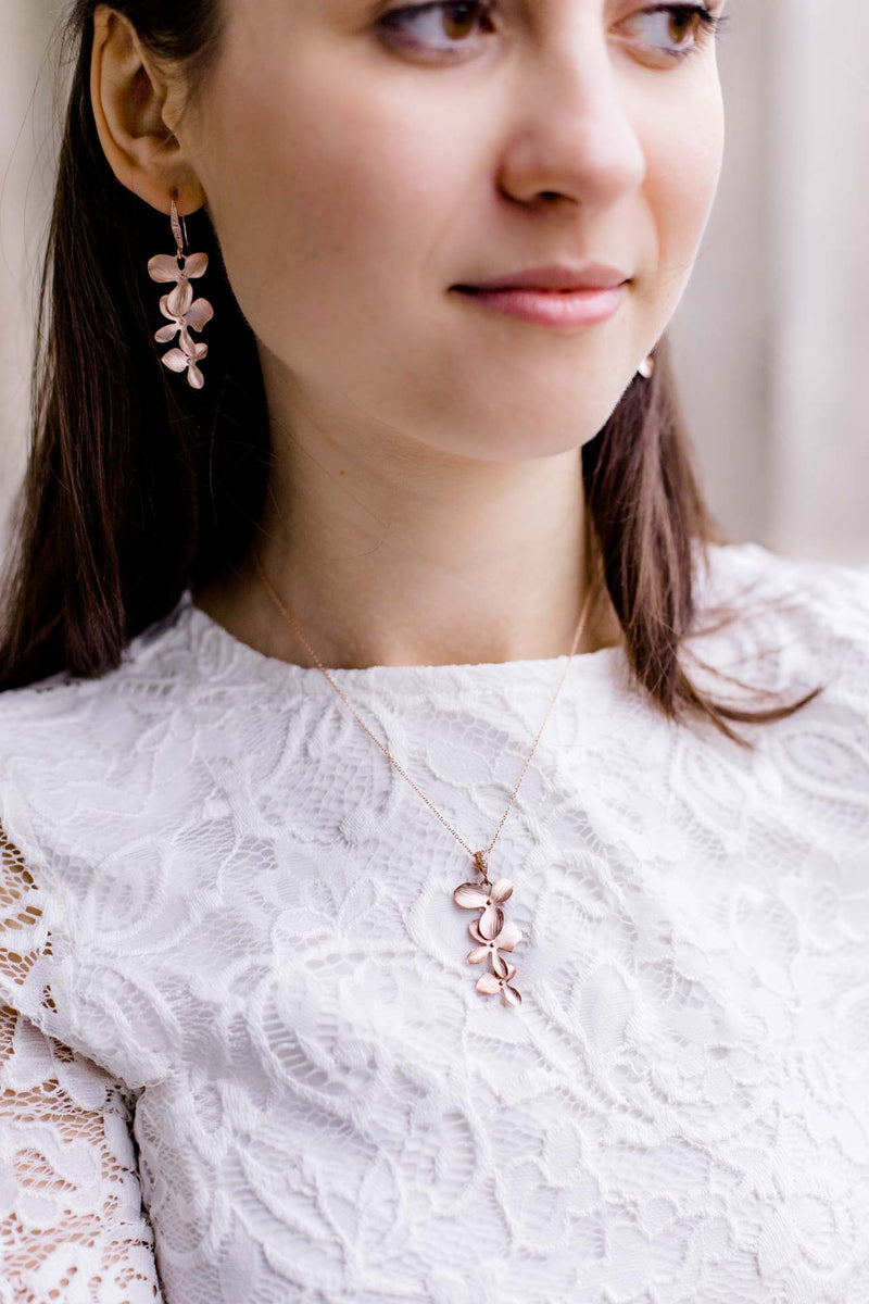 Kette Madeira rosevergoldet Blumen - Catalea - Schlichter Schmuck - Minimalistischer Schmuck - Modeschmuck