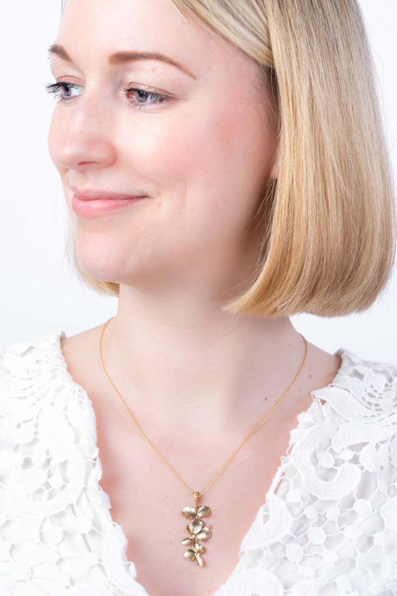 Kette Madeira vergoldet Blumen - Catalea - Schlichter Schmuck - Minimalistischer Schmuck - Modeschmuck
