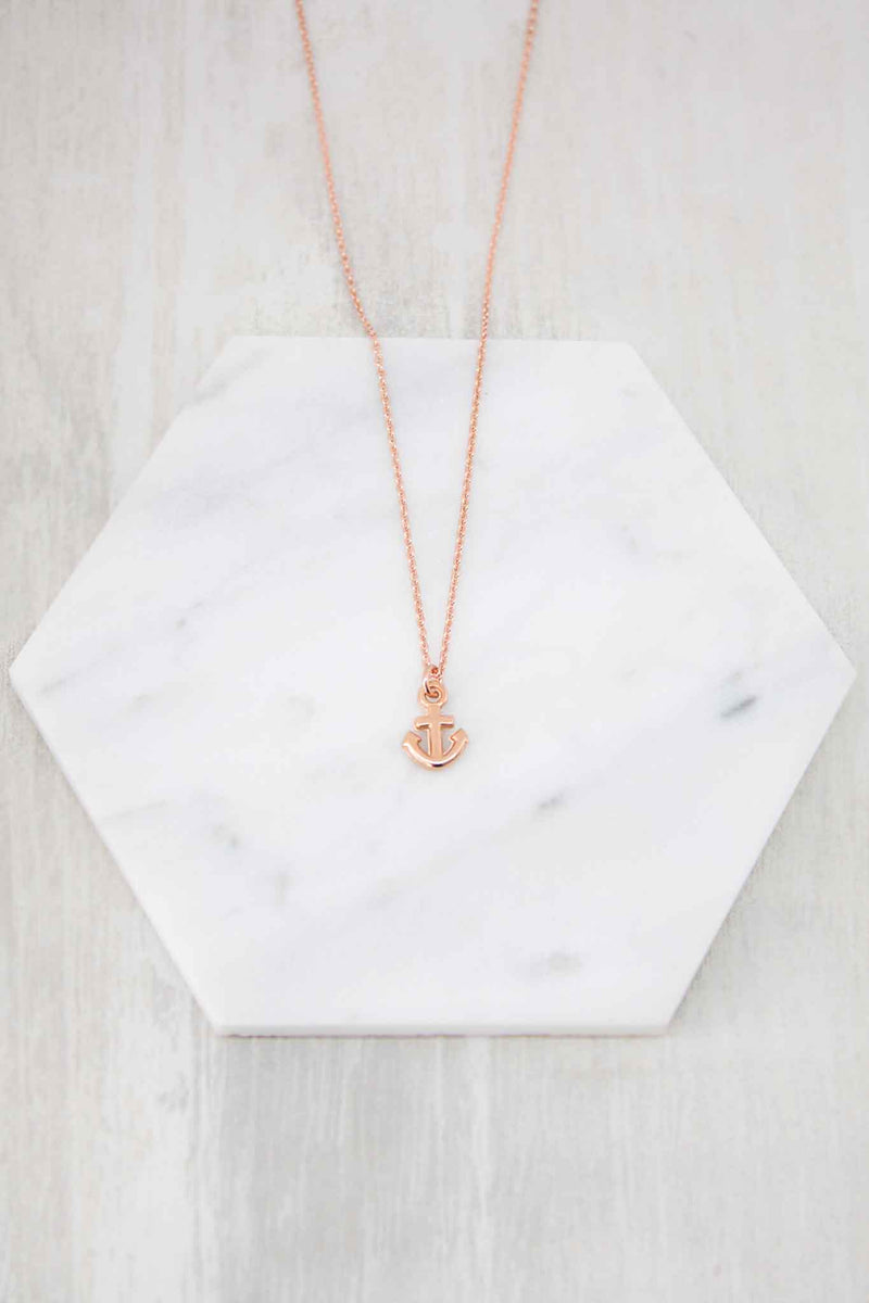 Kette rosevergoldet Anker klein - Catalea - Schlichter Schmuck - Minimalistischer Schmuck - Modeschmuck