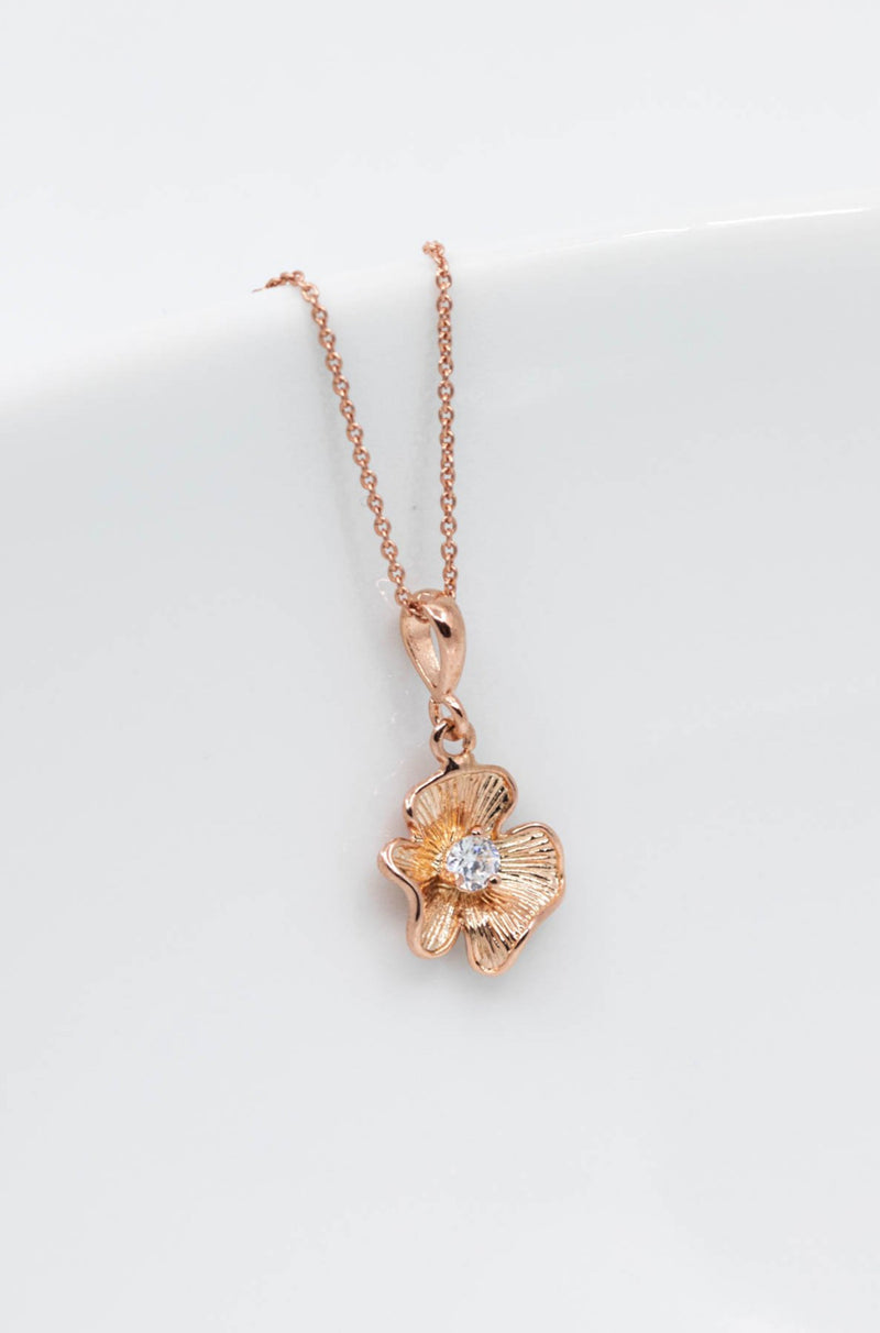 Kette rosevergoldet Blüte - Catalea - Schlichter Schmuck - Minimalistischer Schmuck - Modeschmuck