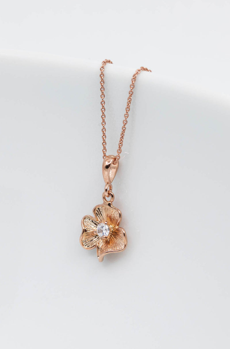 Kette rosevergoldet Blüte - Catalea - Schlichter Schmuck - Minimalistischer Schmuck - Modeschmuck