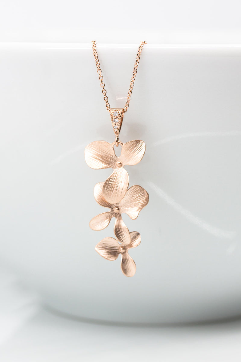 Kette Madeira rosevergoldet Blumen - Catalea - Schlichter Schmuck - Minimalistischer Schmuck - Modeschmuck