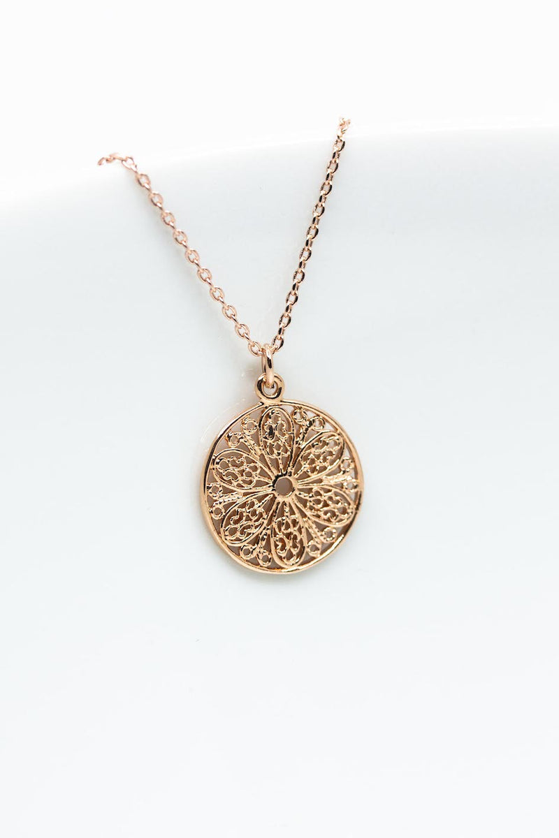 Kette Rosegold Boho Ornamente - Catalea - Schlichter Schmuck - Minimalistischer Schmuck - Modeschmuck