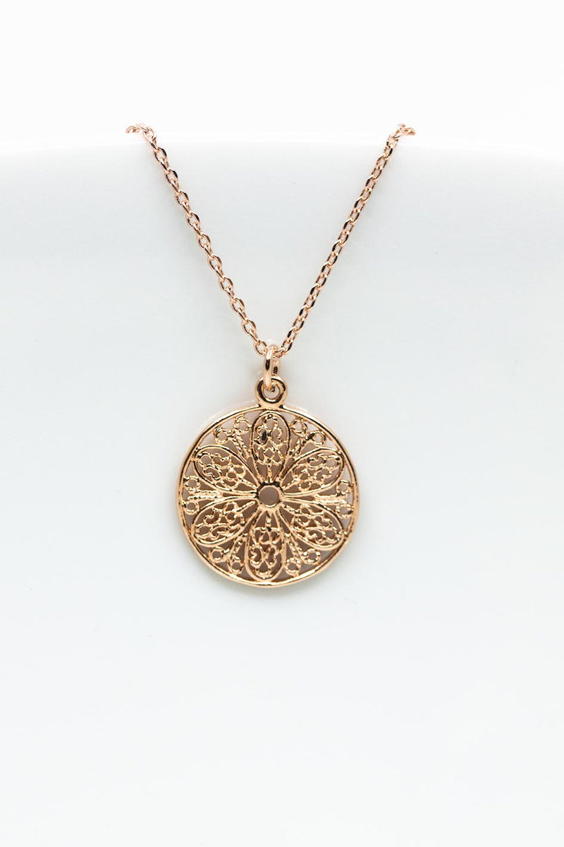 Kette Rosegold Boho Ornamente - Catalea - Schlichter Schmuck - Minimalistischer Schmuck - Modeschmuck