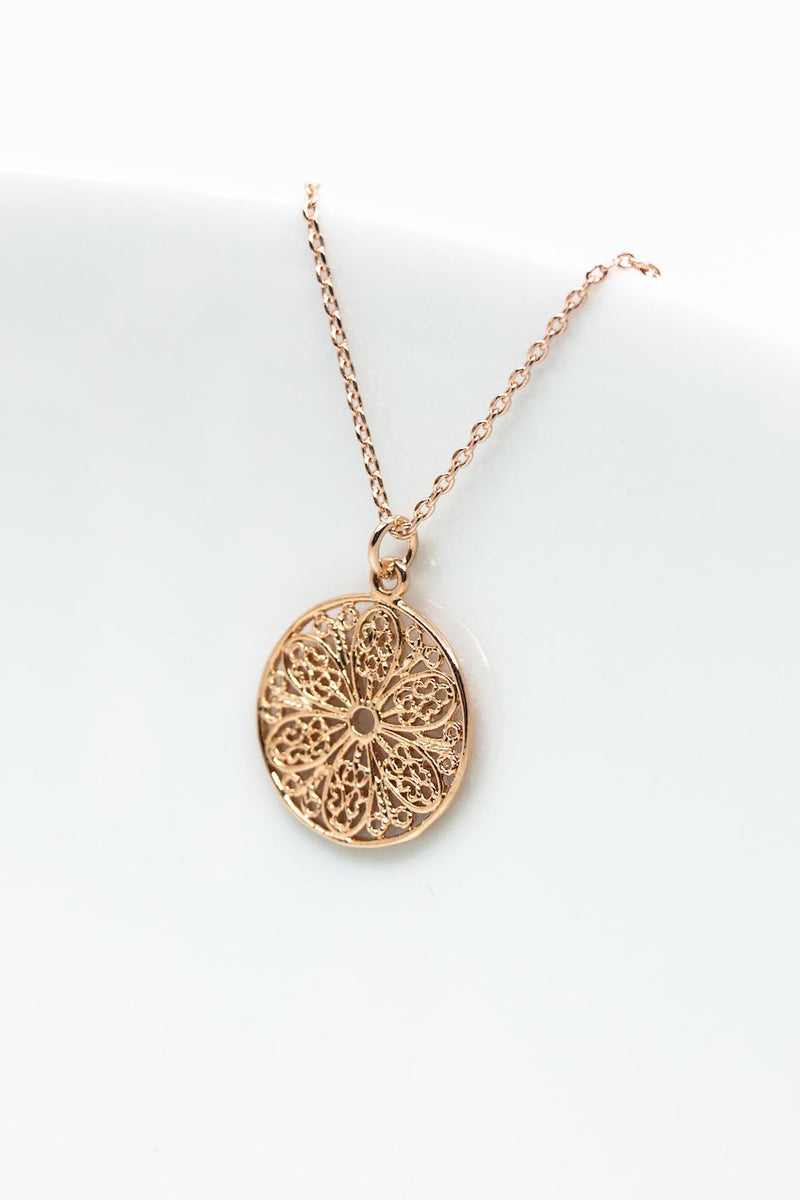 Kette Rosegold Boho Ornamente - Catalea - Schlichter Schmuck - Minimalistischer Schmuck - Modeschmuck