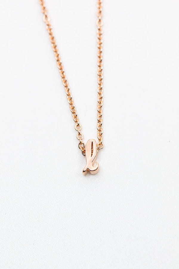 Kette Buchstabe Schreibschrift - Catalea - Schlichter Schmuck - Minimalistischer Schmuck - Modeschmuck