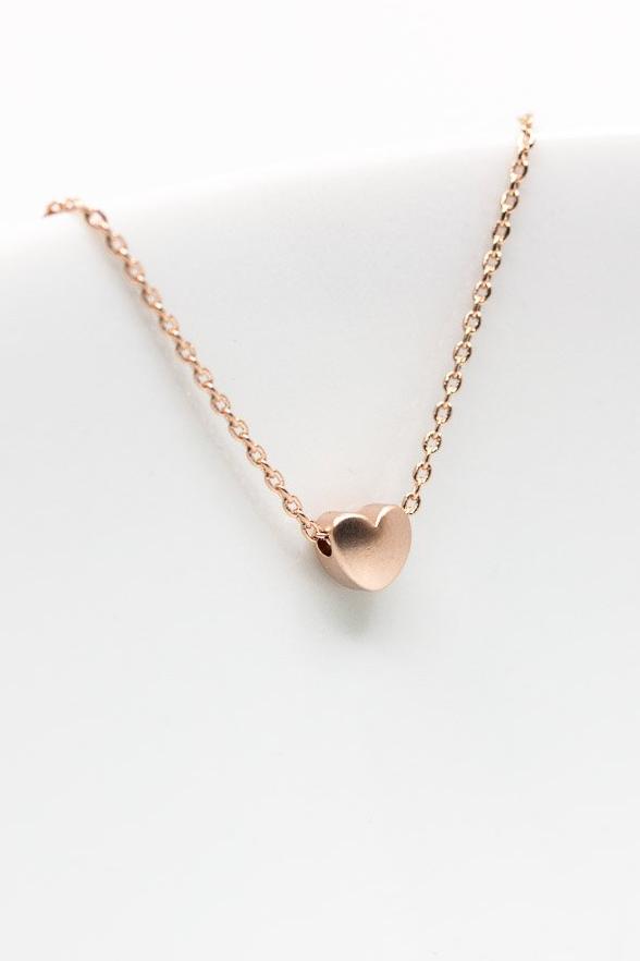 Kette Rosegold Herz - Catalea - Schlichter Schmuck - Minimalistischer Schmuck - Modeschmuck