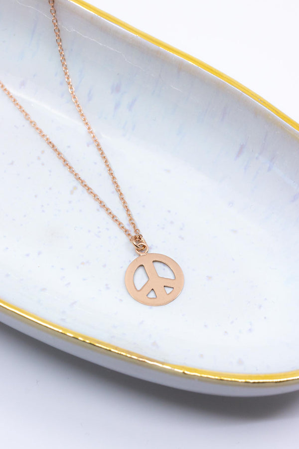 Kette Rosegold Peace