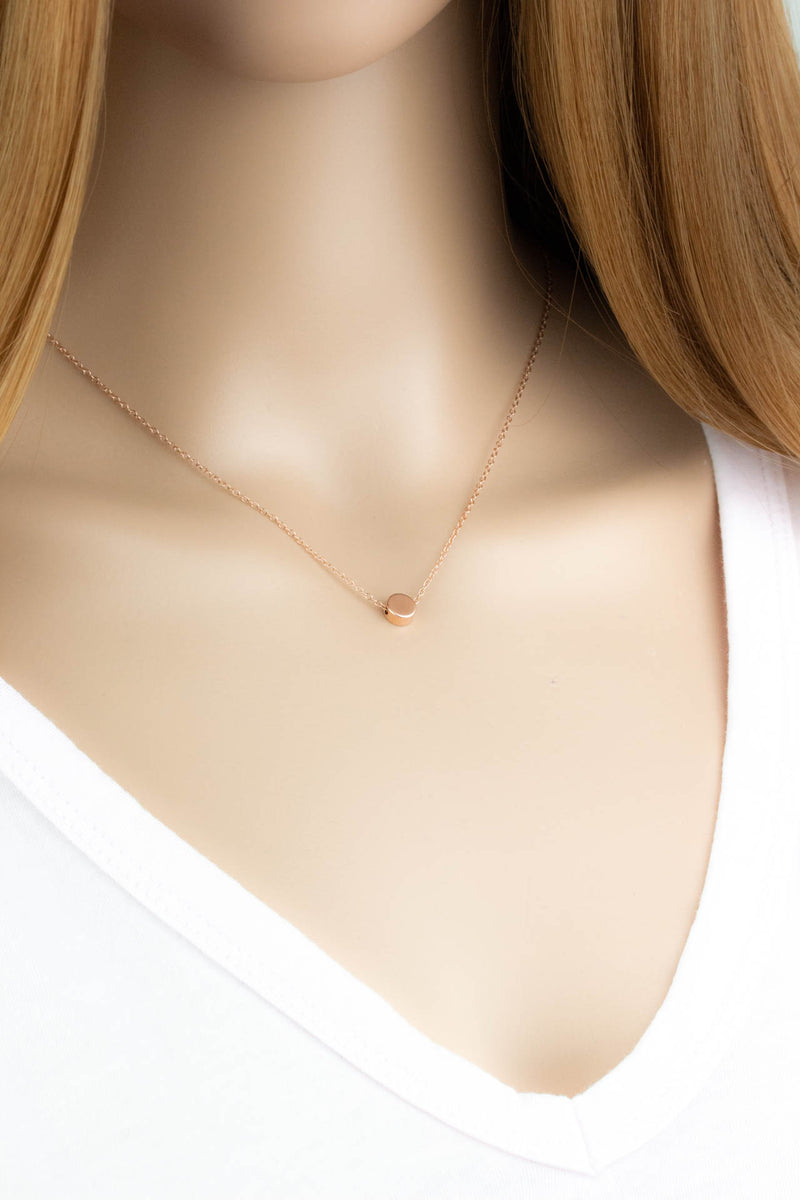 Kette Rosegold Plättchen