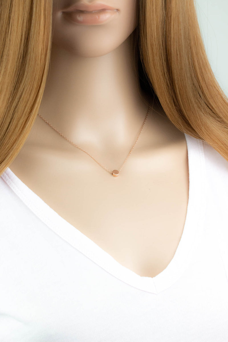 Kette Rosegold Plättchen