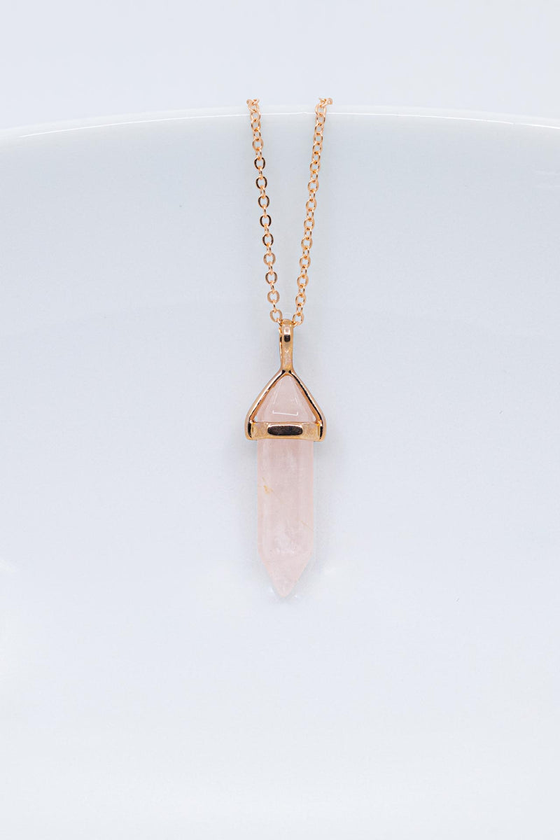 Kette Rosegold Rosenquarz