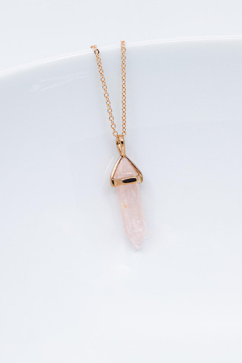 Kette Rosegold Rosenquarz