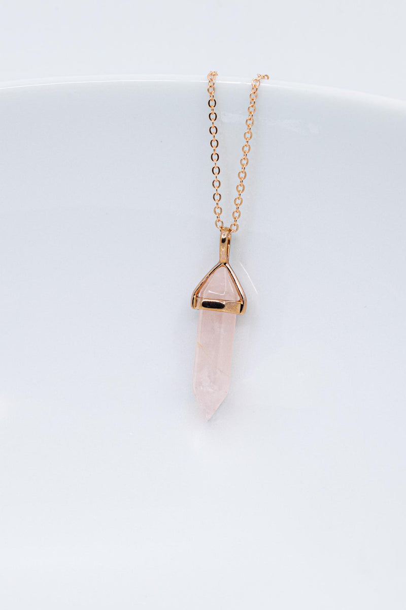 Kette Rosegold Rosenquarz