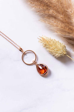 Kette Rosegold Rotbraun Toulouse