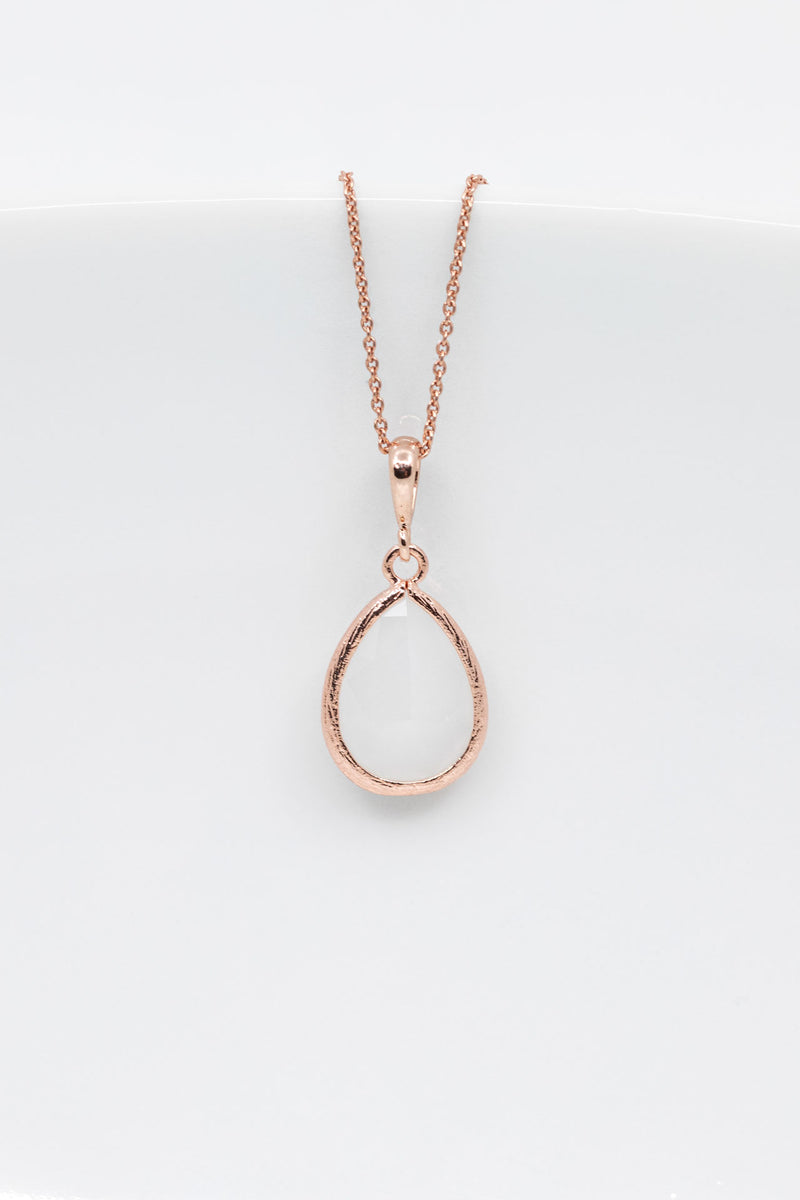 Kette Saranda Rosegold Tropfen - verschiedene Farben - Catalea - Schlichter Schmuck - Minimalistischer Schmuck - Modeschmuck