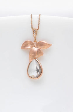 Kette Siena rosevergoldet Kristall - Catalea - Schlichter Schmuck - Minimalistischer Schmuck - Modeschmuck