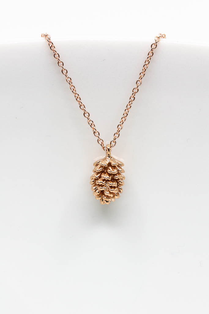 Kette Rosegold Tannenzapfen - Catalea - Schlichter Schmuck - Minimalistischer Schmuck - Modeschmuck