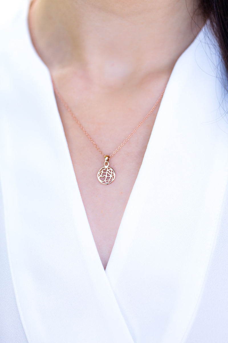 Kette Rosegold Herzen