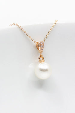 Kette rosevergoldet Perle rund - Catalea - Schlichter Schmuck - Minimalistischer Schmuck - Modeschmuck