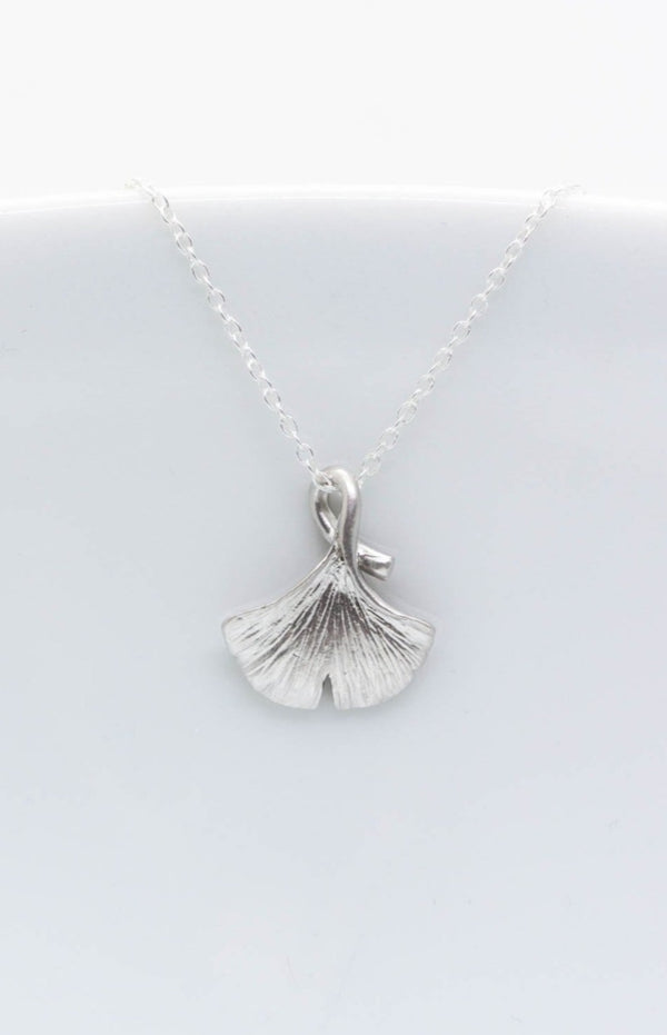 Kette Silber Ginkgo