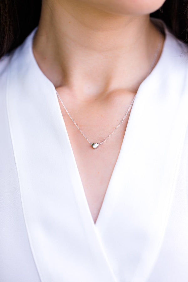 Kette versilbert Herz - Catalea - Schlichter Schmuck - Minimalistischer Schmuck - Modeschmuck