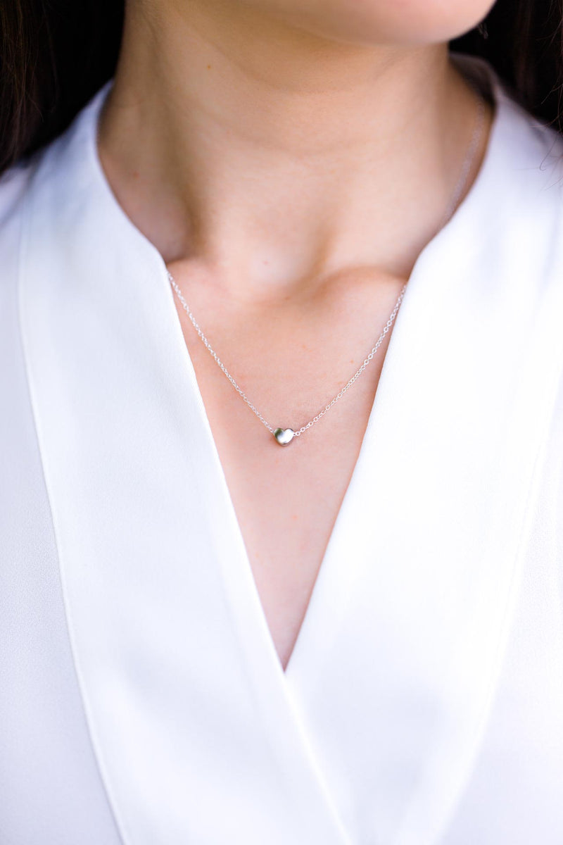 Kette versilbert Herz - Catalea - Schlichter Schmuck - Minimalistischer Schmuck - Modeschmuck
