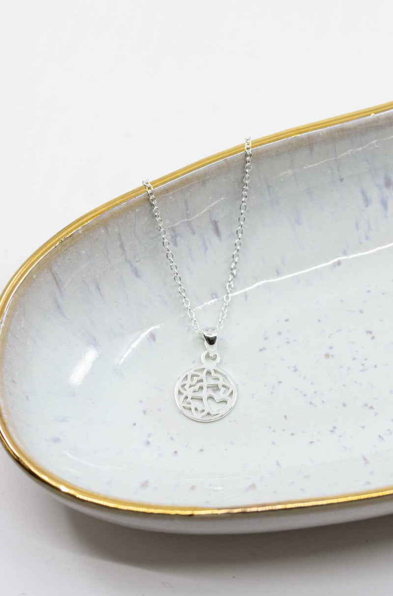Kette 925 Silber Herzen - Catalea - Schlichter Schmuck - Minimalistischer Schmuck - Modeschmuck