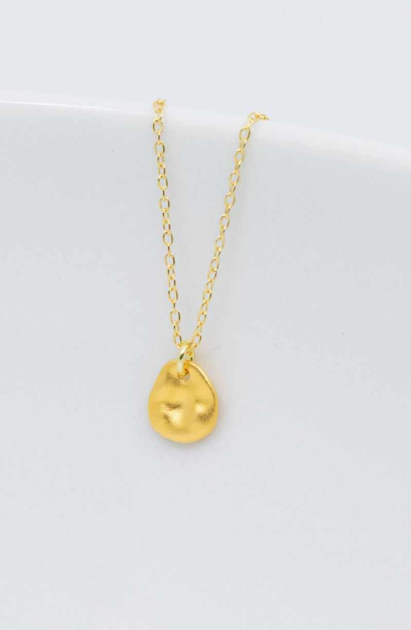Kette Nugget 925 Silber vergoldet - Catalea - Schlichter Schmuck - Minimalistischer Schmuck - Modeschmuck