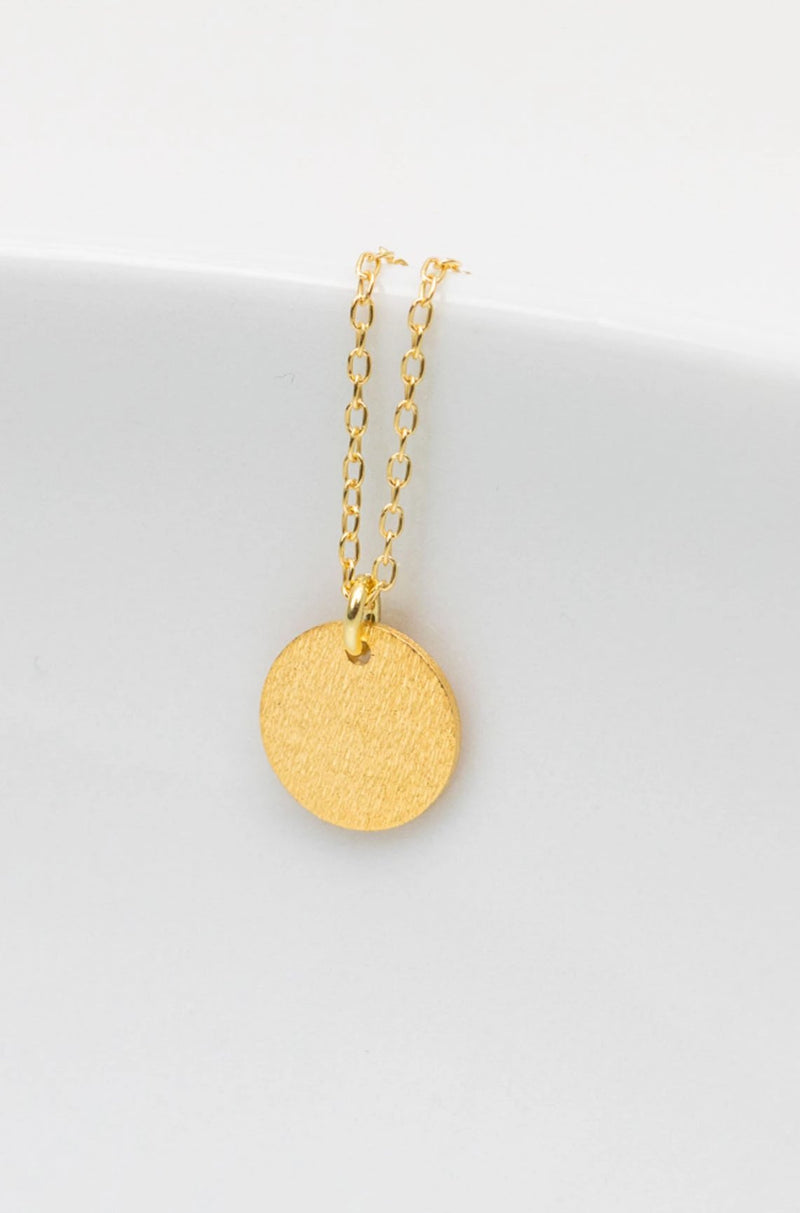 Kette 925er Silber vergoldet Plättchen - Catalea - Schlichter Schmuck - Minimalistischer Schmuck - Modeschmuck