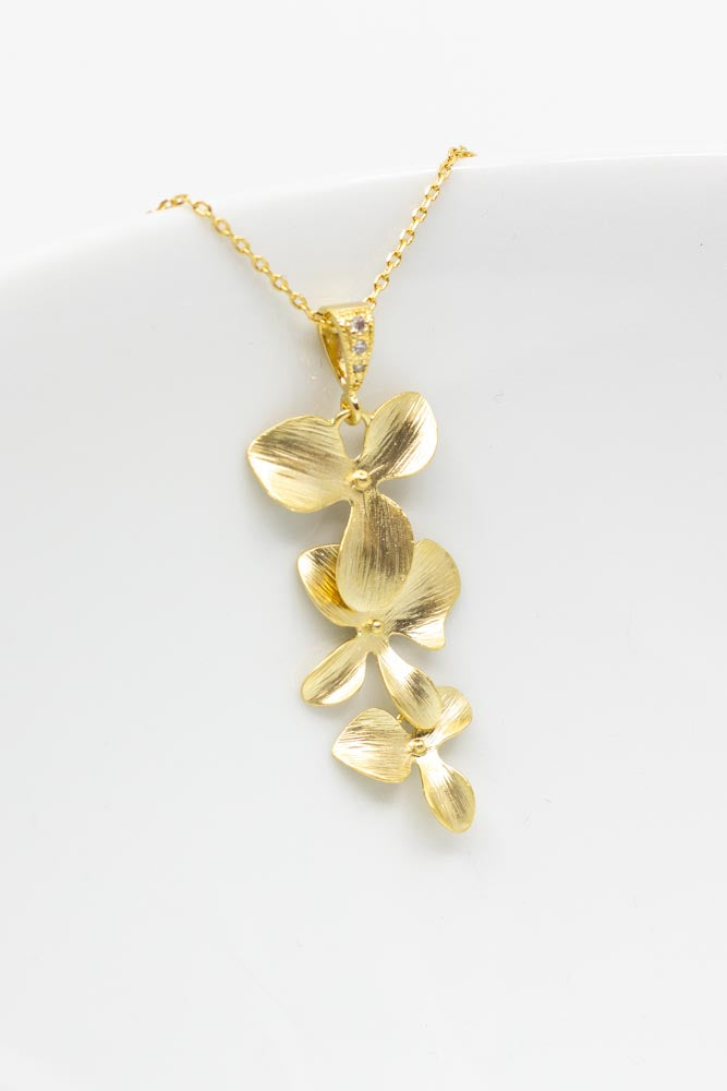 Kette Madeira vergoldet Blumen - Catalea - Schlichter Schmuck - Minimalistischer Schmuck - Modeschmuck