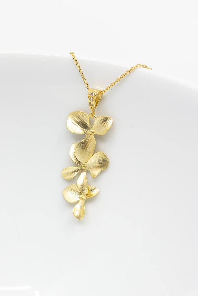 Kette Madeira vergoldet Blumen - Catalea - Schlichter Schmuck - Minimalistischer Schmuck - Modeschmuck