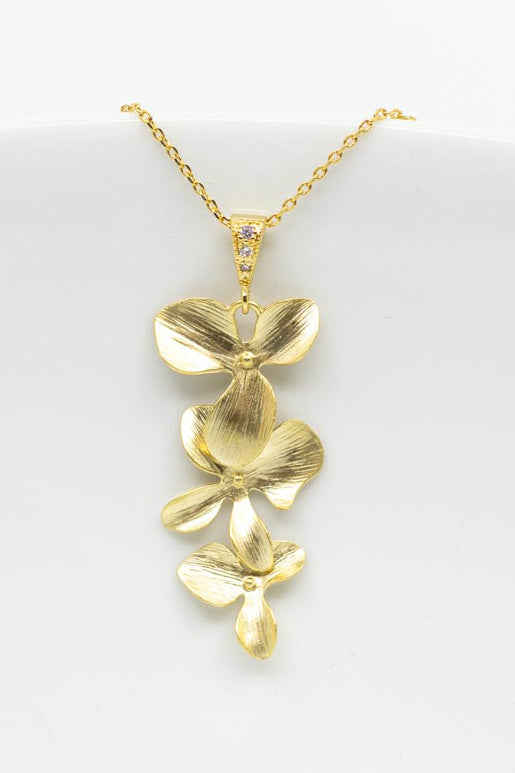 Kette Madeira vergoldet Blumen - Catalea - Schlichter Schmuck - Minimalistischer Schmuck - Modeschmuck