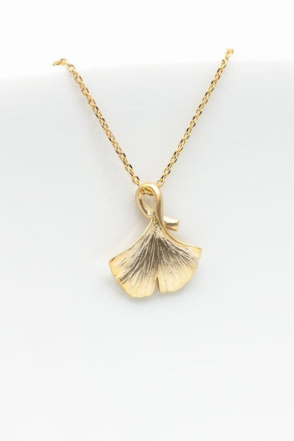 Kette vergoldet Ginkgo - Catalea - Schlichter Schmuck - Minimalistischer Schmuck - Modeschmuck